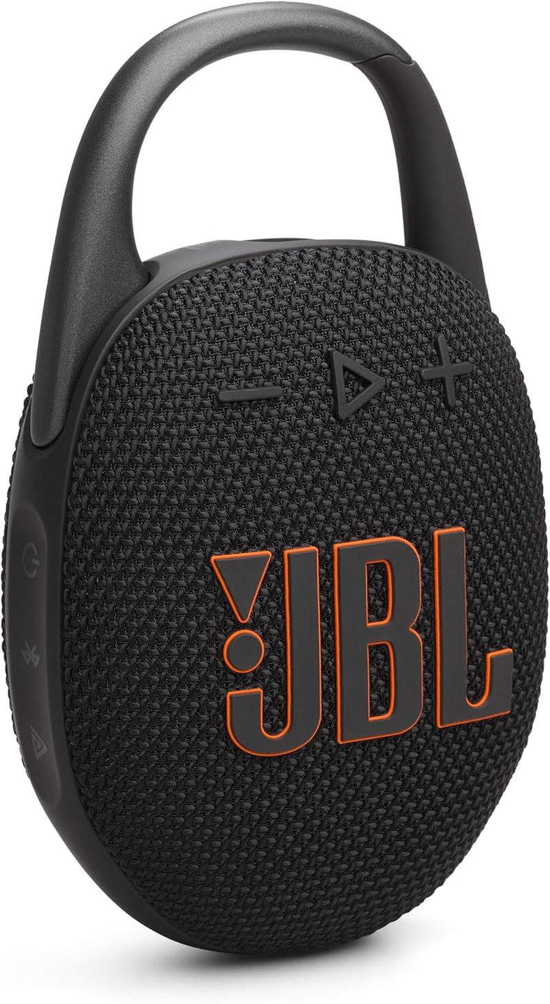 JBL Clip 5 waterproof Bluetooth shower speaker with carabiner