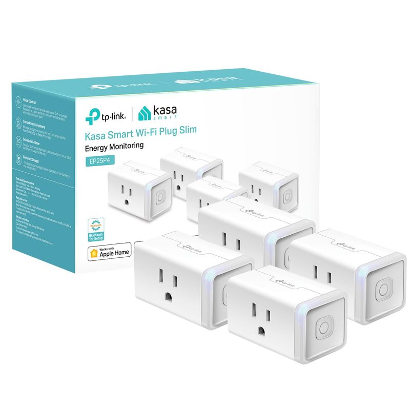Kasa EP25 smart plug 4-pack with Amazon Alexa support