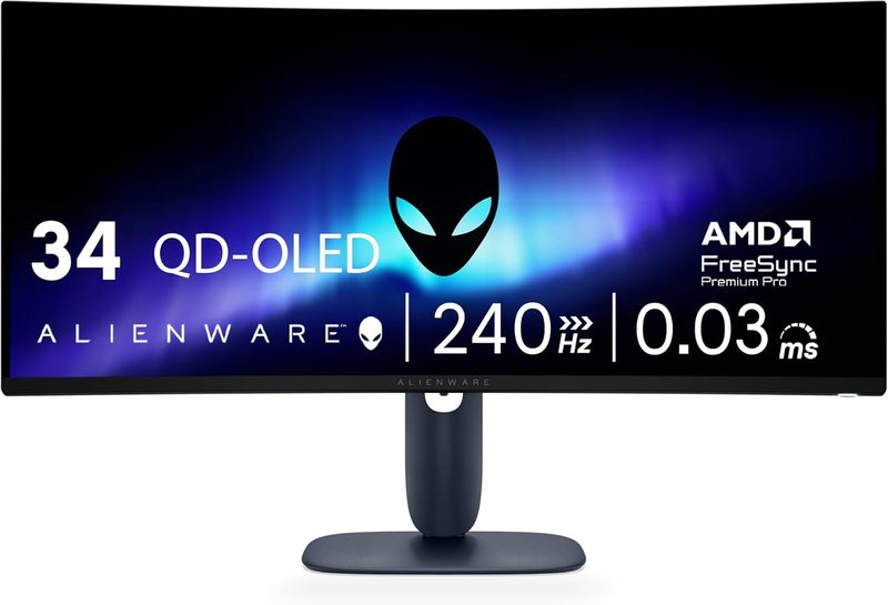 Alienware AW3425DW 34 inch curved ultrawide QD-OLED gaming monitor