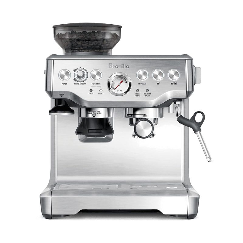 Breville Barista Express BES870XL espresso machine with built-in grinder