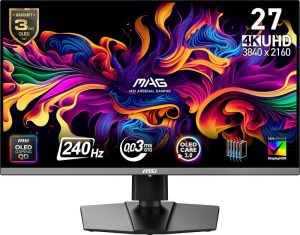 MSI MAG 272UP QD-OLED X24 4K 240Hz gaming monitor