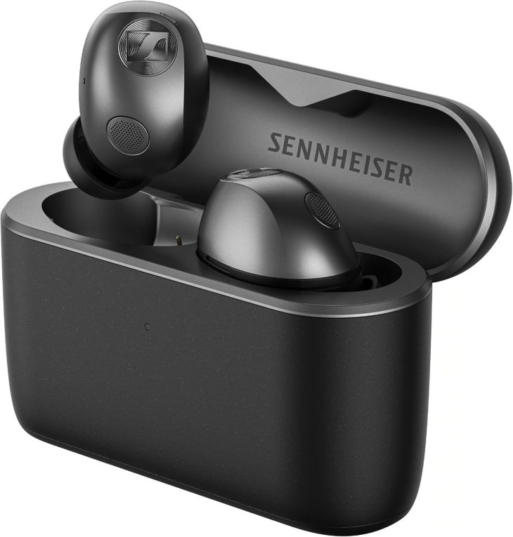 Sennheiser Momentum True Wireless 5 earbuds and charging case