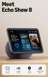 Amazon Echo Show 8 smart display with 8.7 inch HD screen