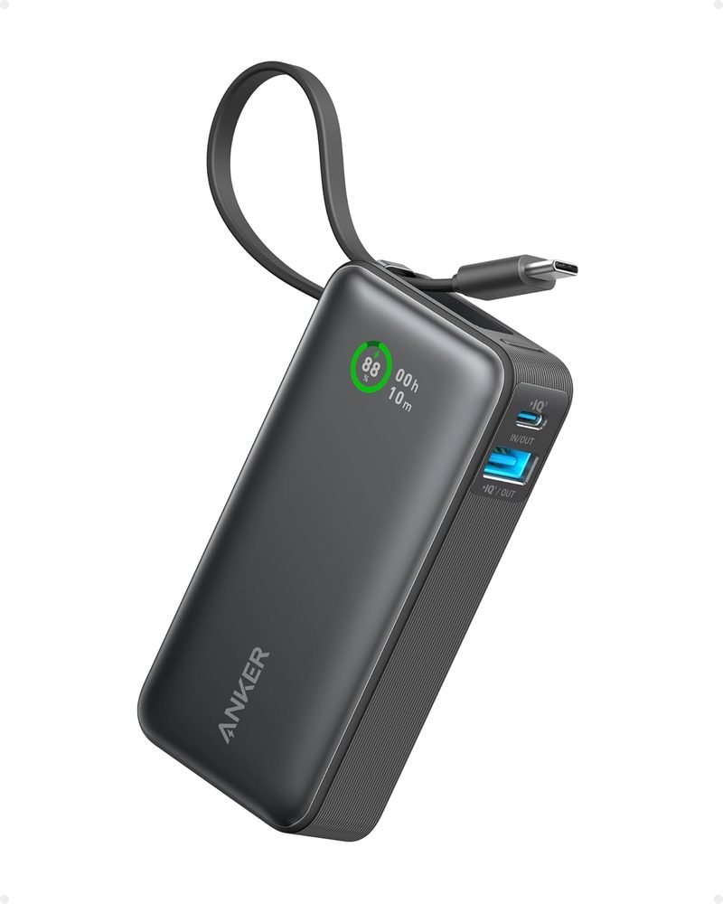 Anker Nano power bank 10000mAh with built-in USB-C cable