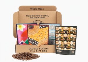 Atlas Coffee Club world coffee sampler gift set with four bags