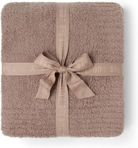 Barefoot Dreams CozyChic throw blanket in Agate, 54 by 72 inches