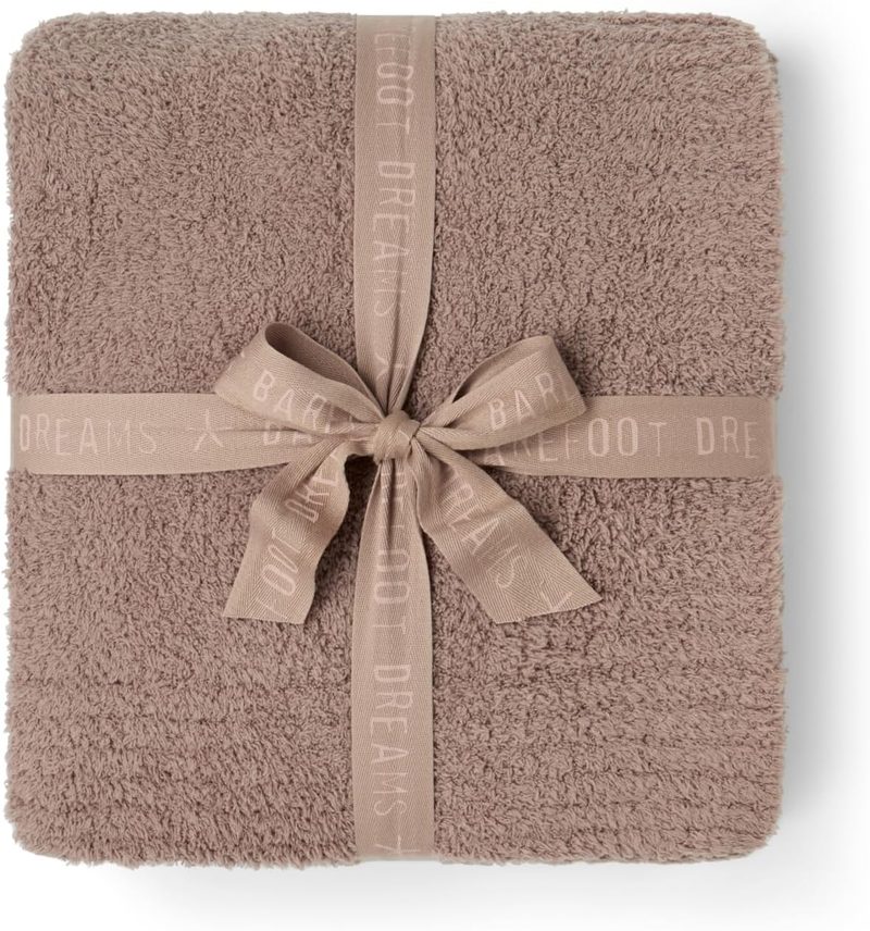 Barefoot Dreams CozyChic throw blanket in Agate, 54 by 72 inches