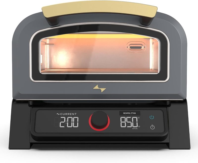 Current Model P+ smart electric pizza oven in slate