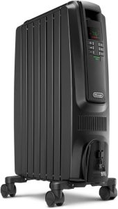 De'Longhi Dragon Digital oil-filled radiator heater in black
