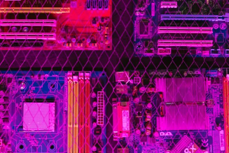 Computer hardware components inside a PC