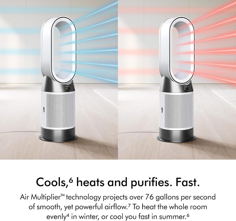 Dyson HP1 sealed HEPA H13 and activated carbon filtration