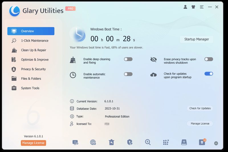 Glary Utilities Pro 6 box shot