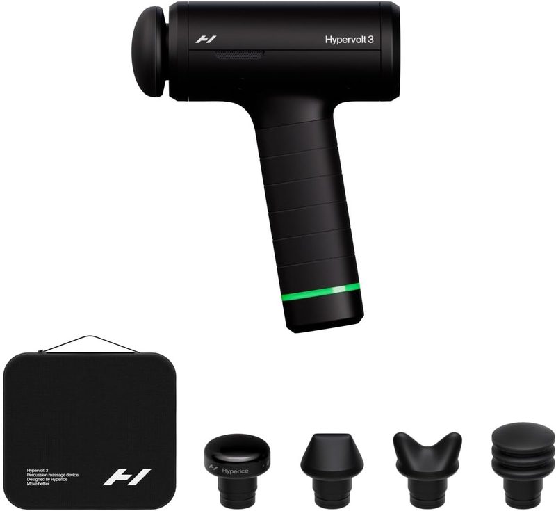 Hyperice Hypervolt 3 massage gun with heated head