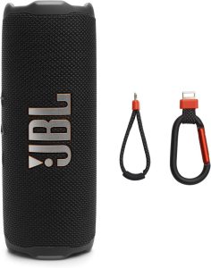 JBL Flip 7 portable waterproof Bluetooth speaker in black