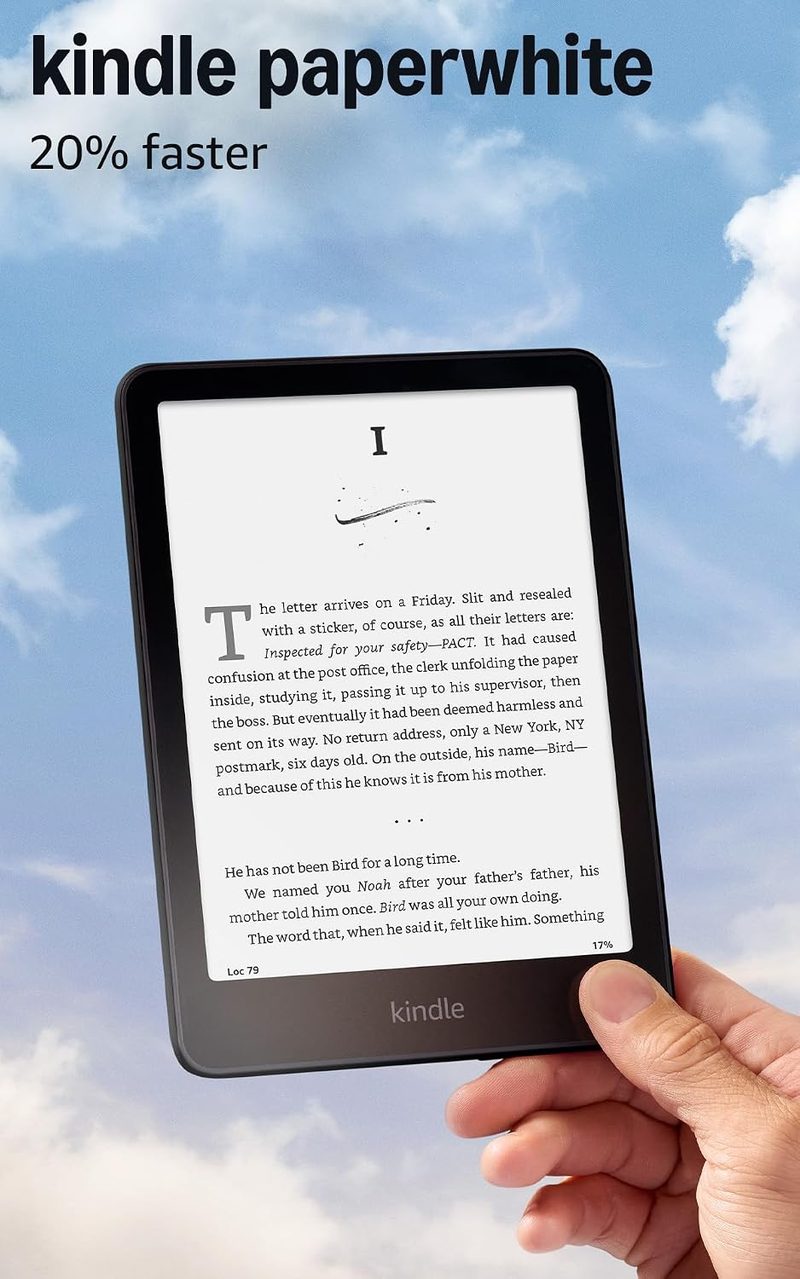 Amazon Kindle Paperwhite 16GB 2024 model with 7 inch glare-free display