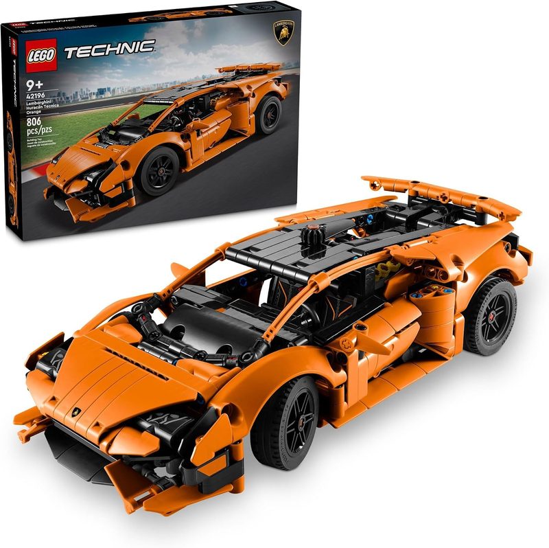 LEGO Technic Lamborghini Huracan Tecnica orange model car building set