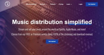 RouteNote homepage: Music distribution simplified