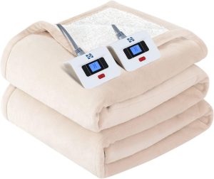 Sealy queen electric blanket with two digital controllers