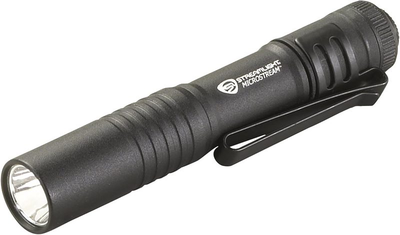 Streamlight MicroStream black pocket flashlight with clip